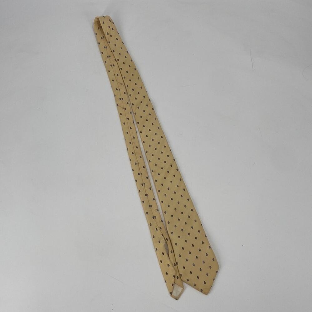 Vintage Dior yellow silk tie